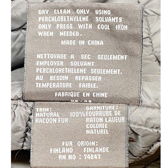 ANDREW MARC Olive Army Green Long Down Coat With Fur Trimmed Hood, Size Small - Picture 8 of 11